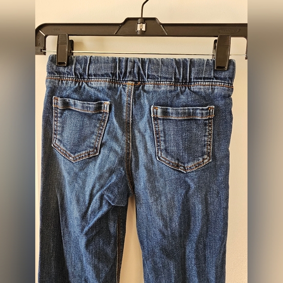 sz 6 Jumping Beans drawstring waist straight fit distressed ripped jeans - Picture 7 of 16